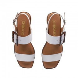 Sandalias de Tacón Mujer Chika10 Binka 04 Blanco
