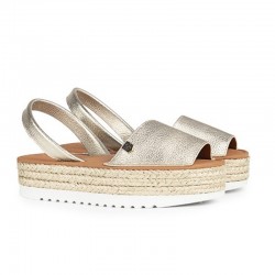 Sandalias Planas Mujer Popa Saona Oro