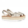 Sandalias Planas Mujer Popa Saona Oro