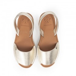 Sandalias Planas Mujer Popa Saona Oro