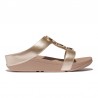 Sandalias Planas Mujer Fitflop Halo Bead-Circle Beig