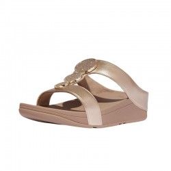 Sandalias Planas Mujer Fitflop Halo Bead-Circle Beig