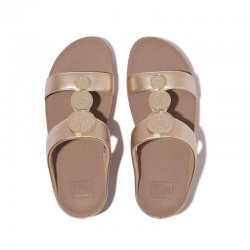 Sandalias Planas Mujer Fitflop Halo Bead-Circle Beig