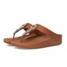 Sandalias Planas Mujer Fitflop Fino Crystal Cuero