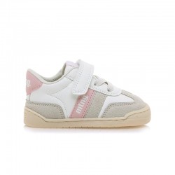 Barefoot Niña Mustang 49060 Blanco-Rosa