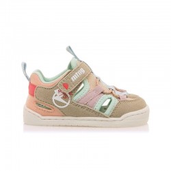 Barefoot Niña Mustang 48908 Gris-Rosa