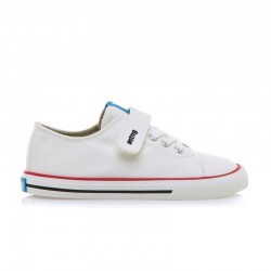 Zapatillas Lona Ba Niña Mustang 49065 Blanco