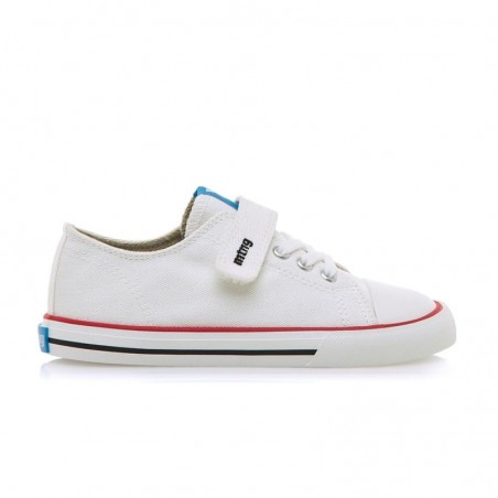 Zapatillas Lona Ba Niña Mustang 49065 Blanco