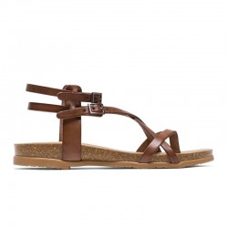 Sandalias Planas Mujer Porronet 3134 Moka