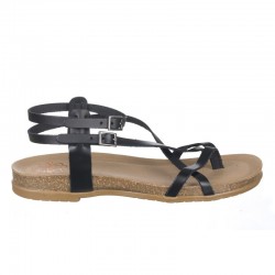 Sandalias Planas Mujer Porronet 3134 Negro