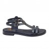 Sandalias Planas Mujer Porronet 3128 Negro
