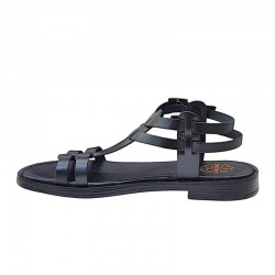 Sandalias Planas Mujer Porronet 3128 Negro