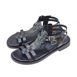 Sandalias Planas Mujer Porronet 3128 Negro
