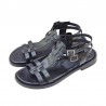 Sandalias Planas Mujer Porronet 3128 Negro