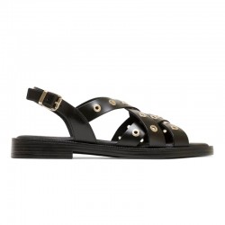 Sandalias Planas Mujer Porronet 3125 Negro