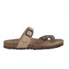 Sandalias Planas Mujer Inter-Bios 7212 Taupe