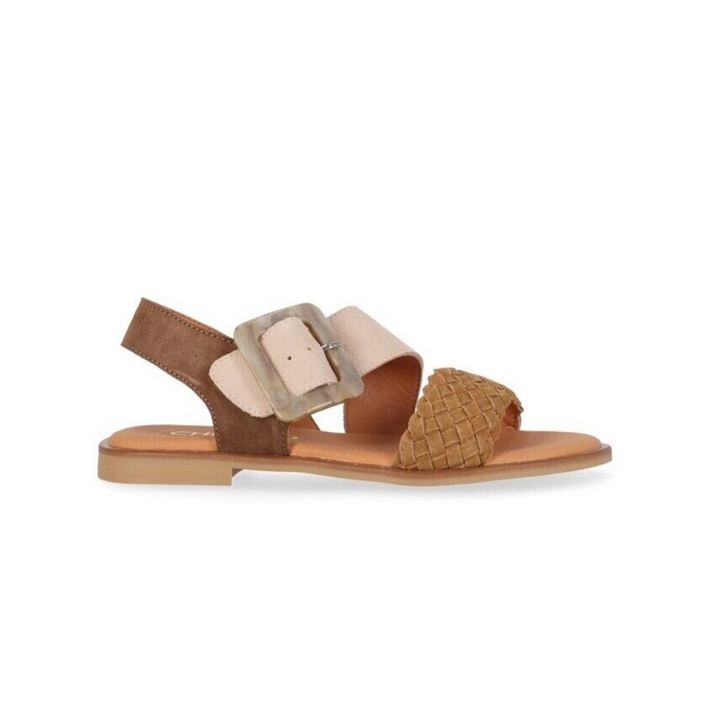 Sandalias Planas Mujer Chika10 Musaka 10 Marron