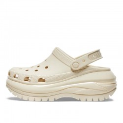 Zuecos Mujer Crocs Classic Mega Crush Clog U Beig