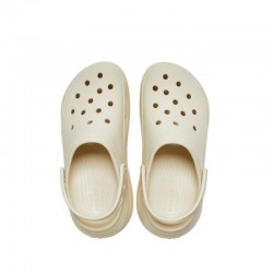 Zuecos Mujer Crocs Classic Mega Crush Clog U Beig