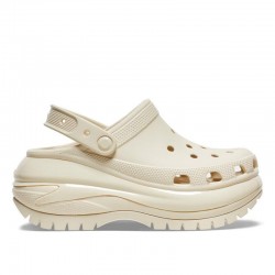 Zuecos Mujer Crocs Classic Mega Crush Clog U Beig