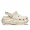 Zuecos Mujer Crocs Classic Mega Crush Clog U Beig