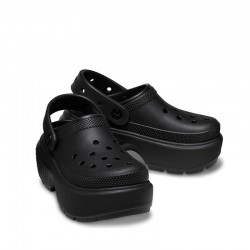Zuecos Mujer Crocs Stomp Clog U Negro