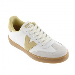 Sneakers Mujer Victoria Berlín Ciclista Piel & Serraje Beig