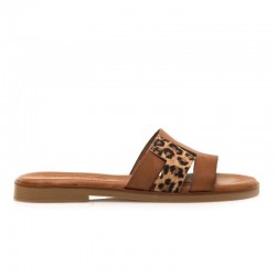 Sandalias Planas Mujer Mustang 54181 Natural