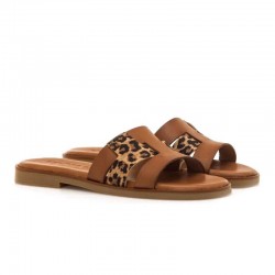 Sandalias Planas Mujer Mustang 54181 Natural