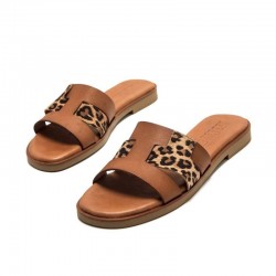 Sandalias Planas Mujer Mustang 54181 Natural