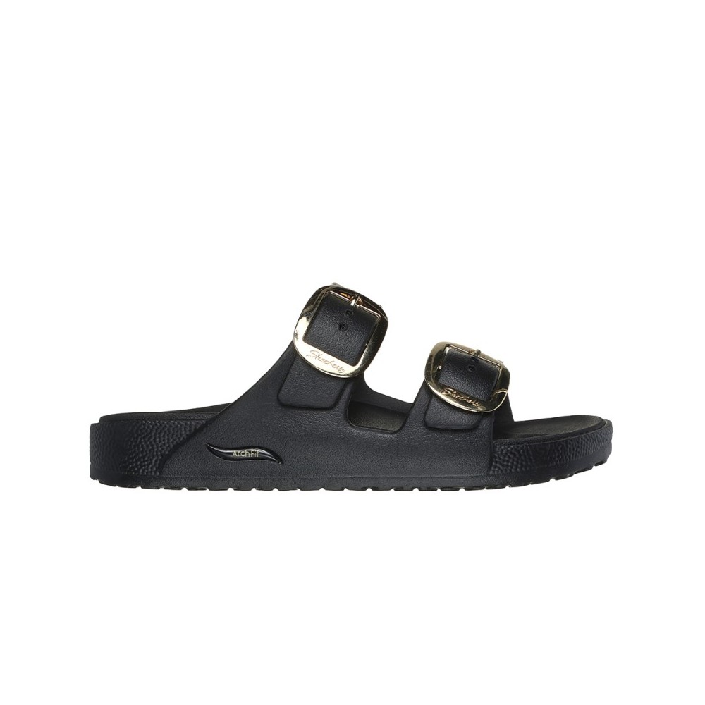 Sandalias Planas Mujer Skechers 111592 Negro