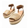Sandalias Planas Mujer Mustang 53344 Arena