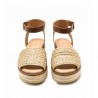 Sandalias Planas Mujer Mustang 53344 Arena