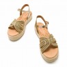 Sandalias Planas Mujer Mustang 54501 Oro