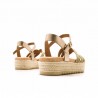Sandalias Planas Mujer Mustang 54501 Oro