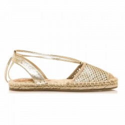 Sandalias Planas Mujer Mustang 51841 Oro