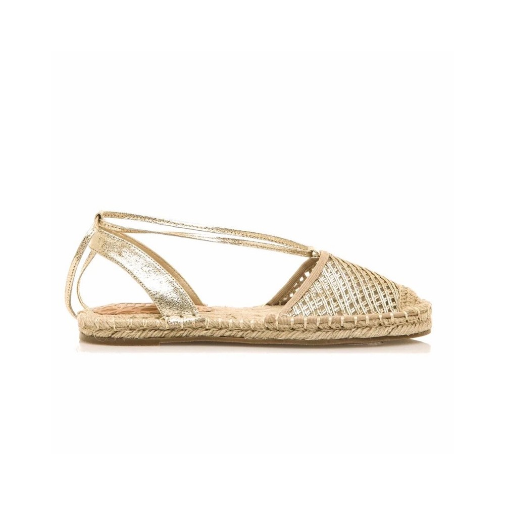Sandalias Planas Mujer Mustang 51841 Oro
