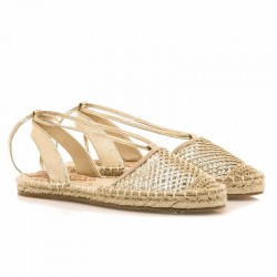 Sandalias Planas Mujer Mustang 51841 Oro
