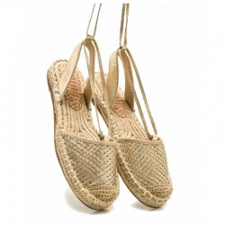 Sandalias Planas Mujer Mustang 51841 Oro
