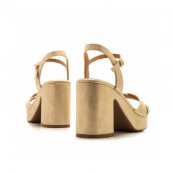 Sandalias de Tacón Mujer Mustang 53429 Oro
