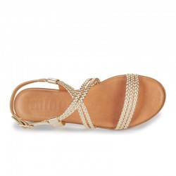 Sandalias Planas Mujer Mustang 54488 Oro