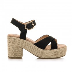 Sandalias de Tacón Mujer Mustang 59882 Negro