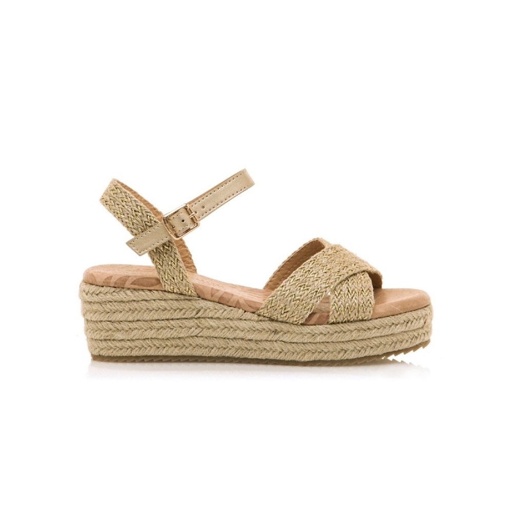Cuñas de Esparto Mujer Mustang 59553 Natural