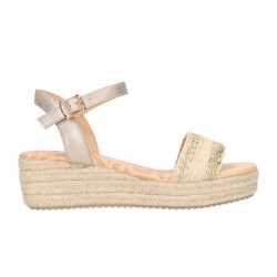 Sandalias Planas Mujer Mustang 59906 Natural