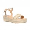 Sandalias Planas Mujer Mustang 59906 Natural