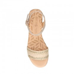 Sandalias Planas Mujer Mustang 59906 Natural