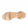 Sandalias Planas Mujer Mustang 59906 Natural