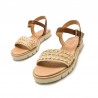 Sandalias Planas Mujer Mustang 53248 Natural