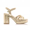 Sandalias de Tacón Mujer Mustang 59609 Oro