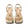 Sandalias de Tacón Mujer Mustang 59609 Oro